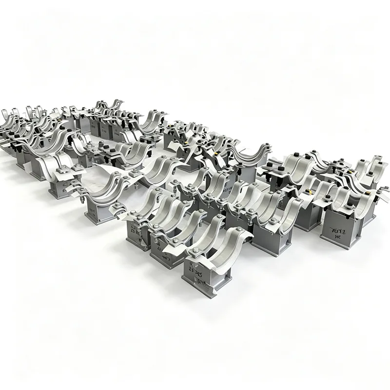 Galvanized Dual Pipe Support for Steel Beams